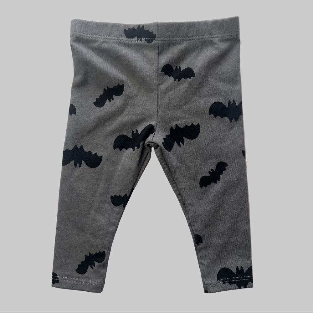 Cat & Jack Gray Bat Leggings  0-3M